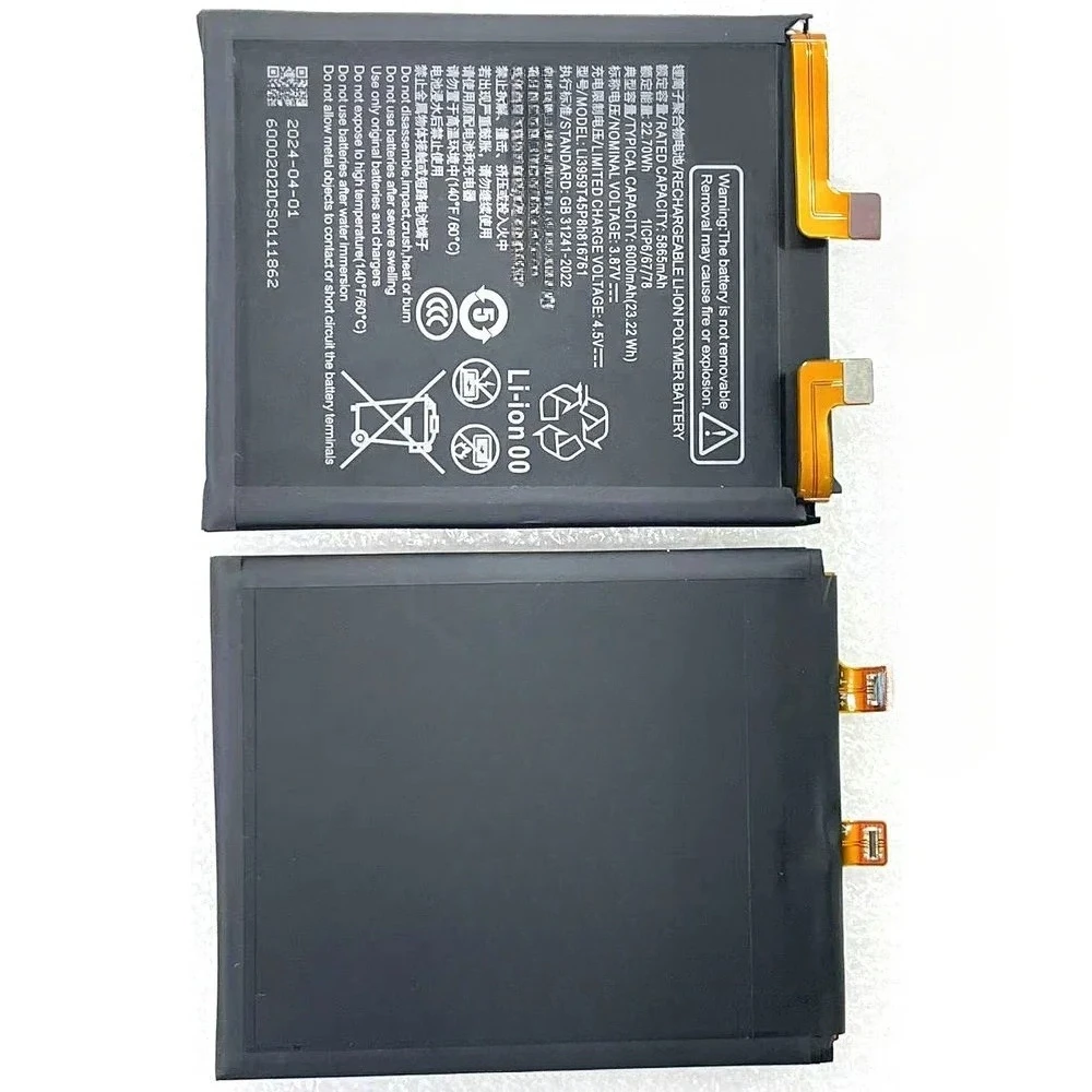 Li3959T45P8h816761 NX721J For ZTE Nubia Z60 Ultra Mobile Phone 1ICP6/67/78 6000mAh Battery