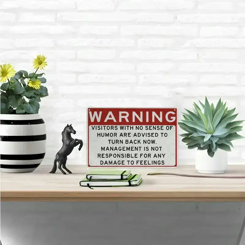 1pc 12x8 Inch Aluminum Sign - 