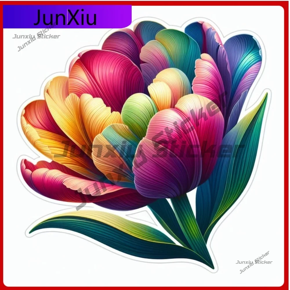 

Funny Tulip Flower UV Resistant Waterproof Vinyl Decal Outdoor Decoration Protective Scratch Vehicle Durable Exterior