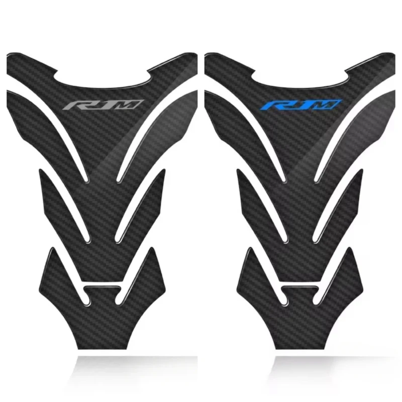 3D Carbon Fiber Motorcycle Fuel Tank Pad Cover Protective Decals Stickers For YZF R1/R1M Logo