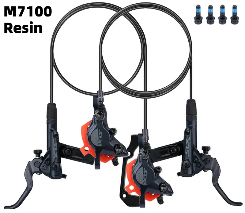 Shimano-deore XT油圧ディスクブレーキセット,SLX, M7100, M7120