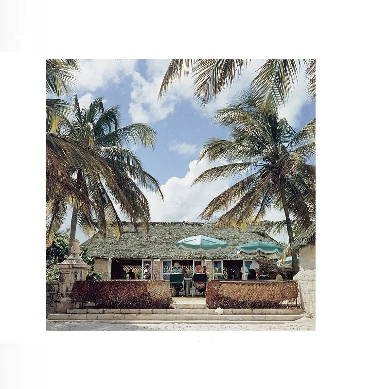 Slim Aarons 'Mill Reef Club, Antigua', Print Art Canvas Poster, Living Room, Home Wall Decor Picture