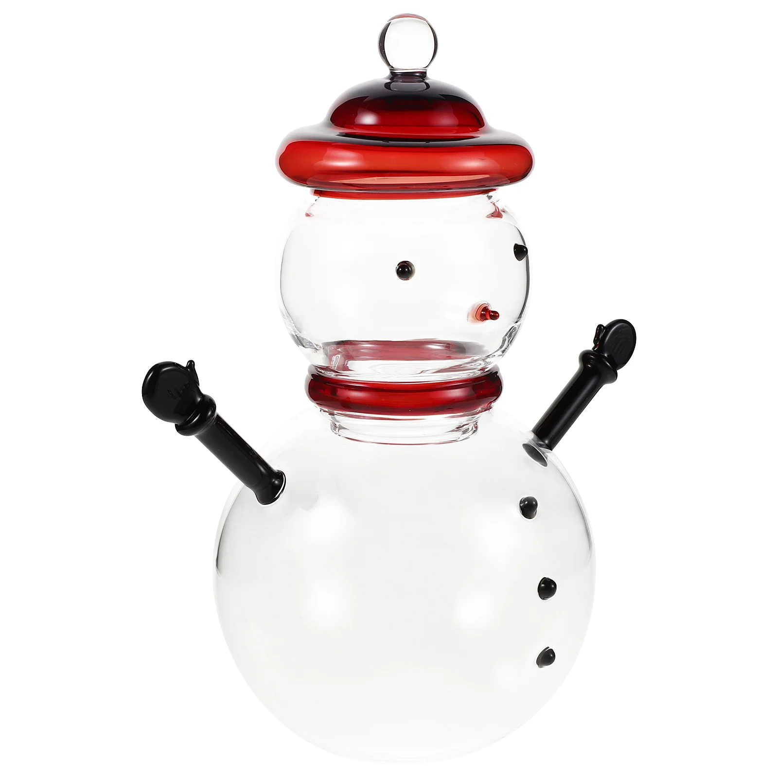 

Snowman Candy Jar Glass Container Lid Decorative Glass Candy Jar Cute Christmas Party Home Decor Party Decor Snowman Cookie Jars