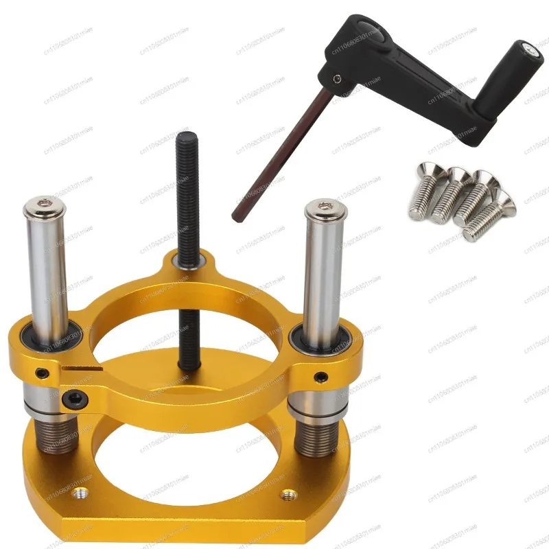 65mm Inverted Lifting Base for Wood Router, Lifting Worktable for Grooving Tenoning Trimming Chamfer Milling