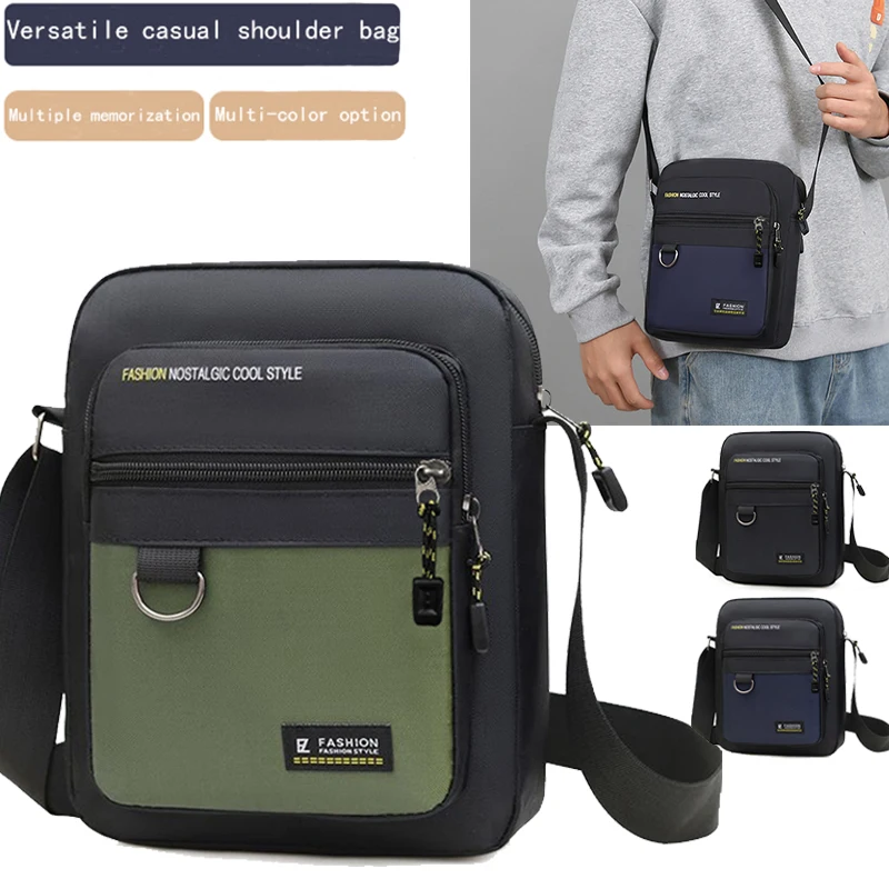 

Стильная многоцветная сумка-слинг с регулируемым ремнем, легкая, для повседневных поездок, стильная, функциональная, мужская сумка