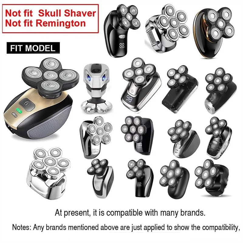 7D شفرة رئيس استبدال ماكينة حلاقة رئيس قطع الغيار 7 القاطع العائمة رئيس 7D بشكل مستقل اللحية الحلاقة الكهربائية رئيس #6