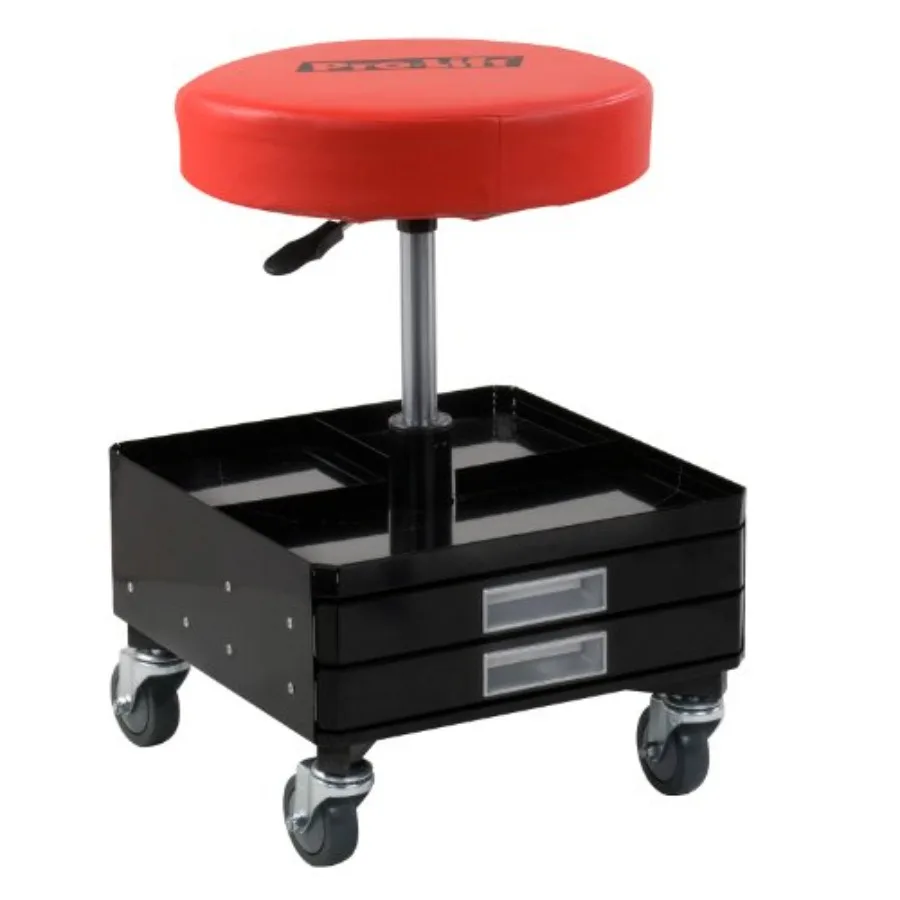 C-3100 Grey Pneumatic Chair with Dual Tool Tray - 300 lb. Capacity Pack of 1 view 4