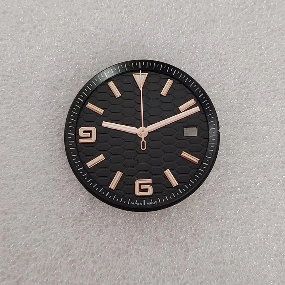 

Новые 30-миллиметровые стрелки и циферблат с зеленым люминесцентным покрытием и эффектом солнечных лучей для механизма NH35, аксессуары для замены часов.