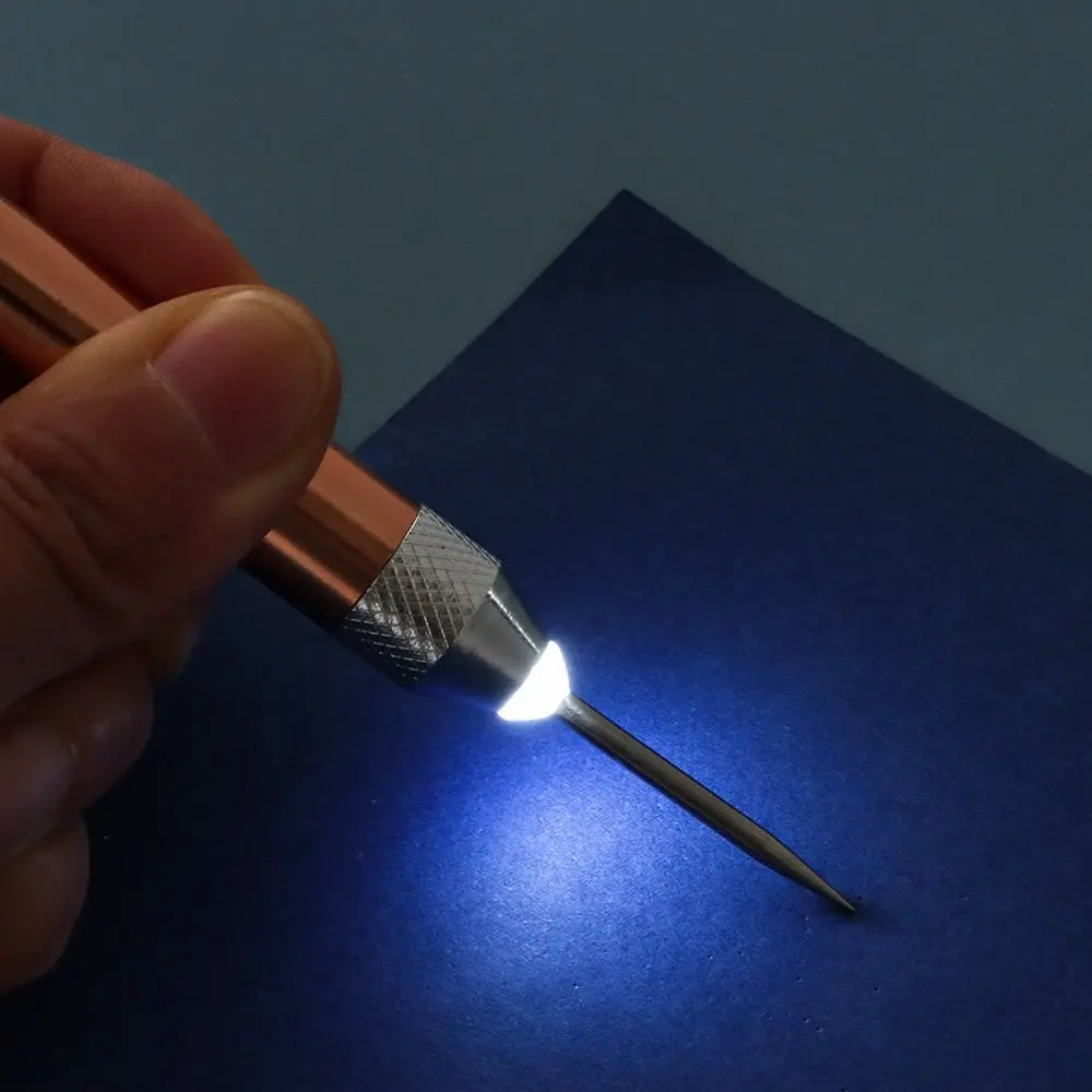 Anti-Slip Handheld Iron-on Project Cutter With LED Light Weeding Pen With Hooks Installation Vinyl Weeding Pen