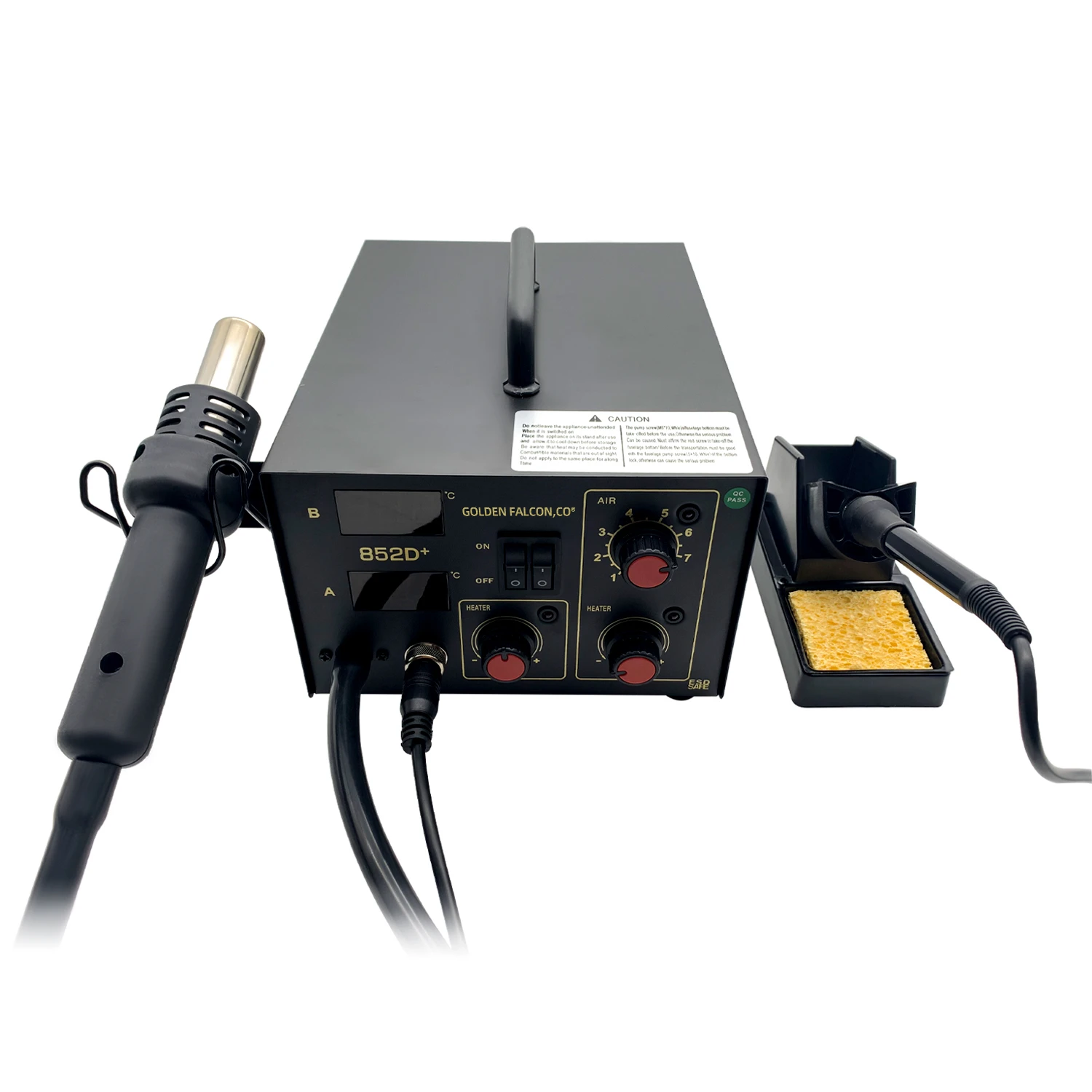 

852D+ Soldering station 2 in 1 hot air soldering iron rework Desoldering Stations