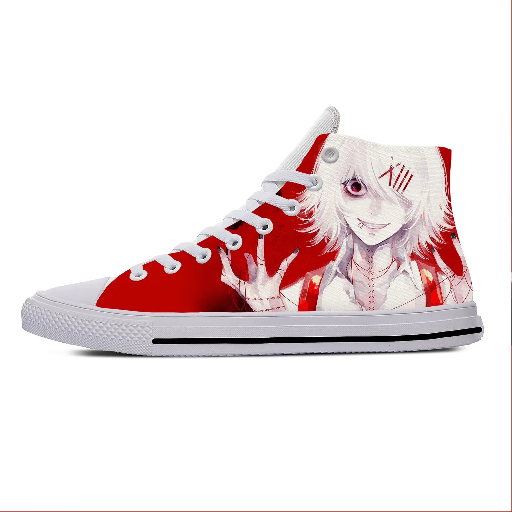 Heißer Sommer Coole Anime Manga Tokyo Ghoul Suzuya Juuzou Klassische Schuhe Leichte Männer Frauen Turnschuhe Casual High Top Board Schuhe