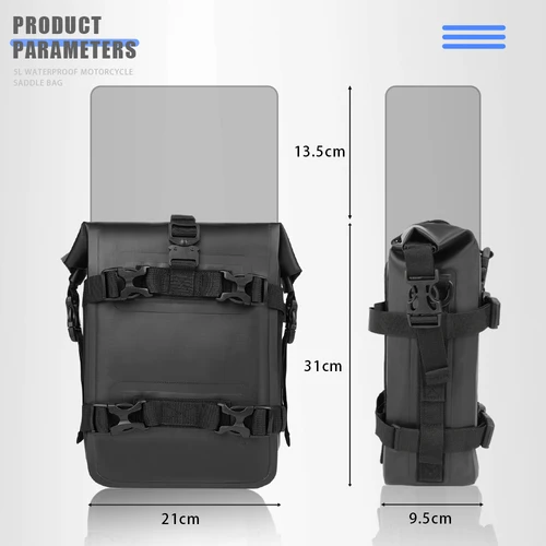 Imagen 2 del producto Bolsa de parachoques para motocicleta BMW R1200GS R1250GS ADV para HONDA NC750X CB500X, bolsa de herramientas de reparación de parachoques impermeable, 1/2 unidades