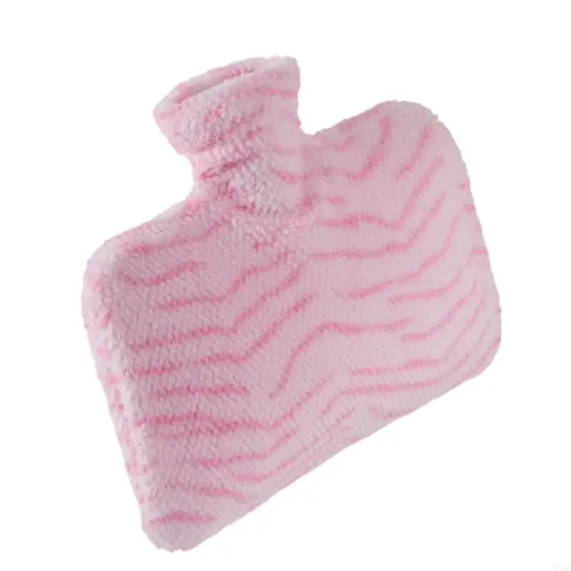Large Size Hot Water Bottle Soft Fleece Surfaces Safe Warm Water Bag Bed Warming Warmers for Home Office Travel Use 0XXB