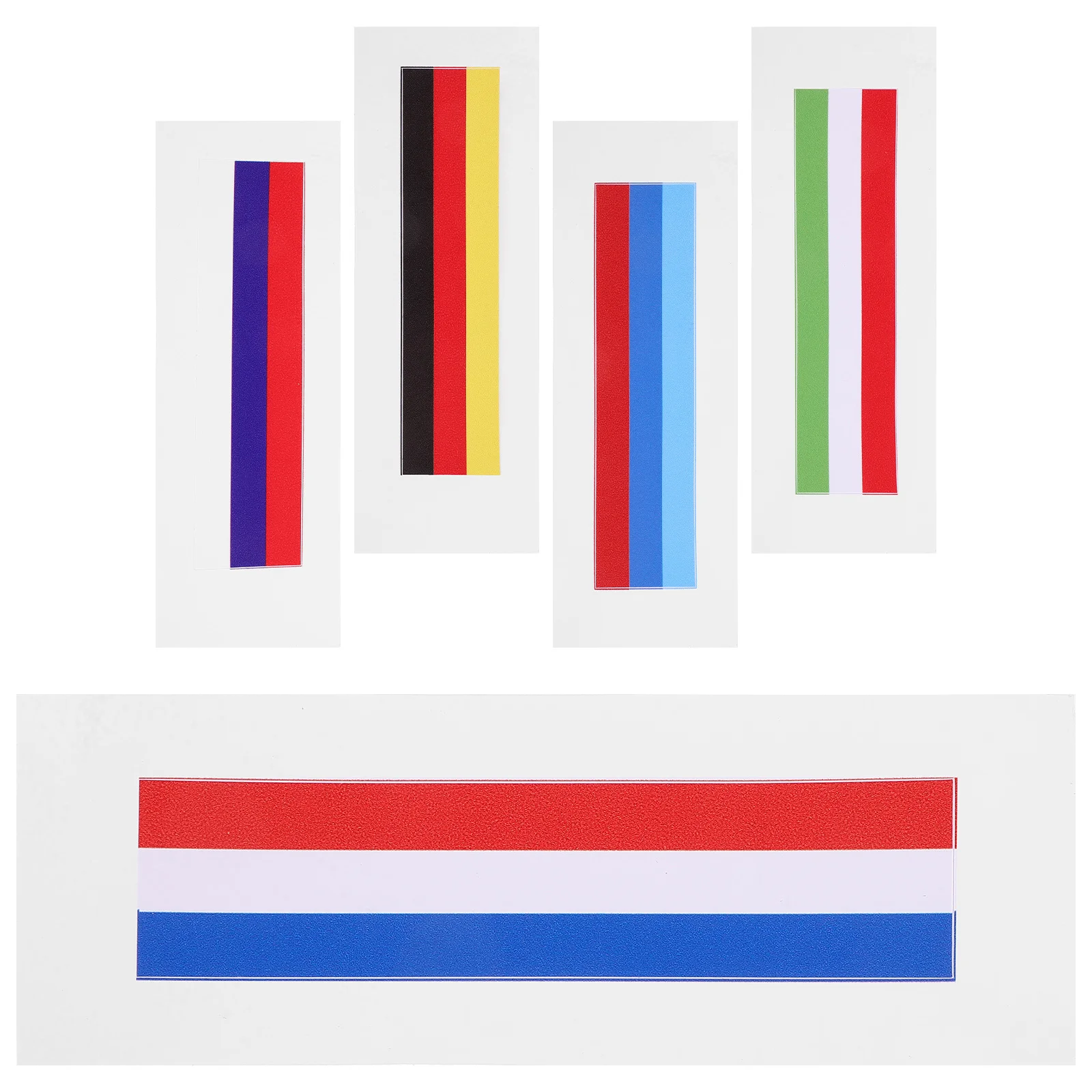 

5Pcs Car Steering Wheel Decal Universal Sticker for Cars Decoration Flag Design Firm Long-Lasting DIY Auto Accessories Decals