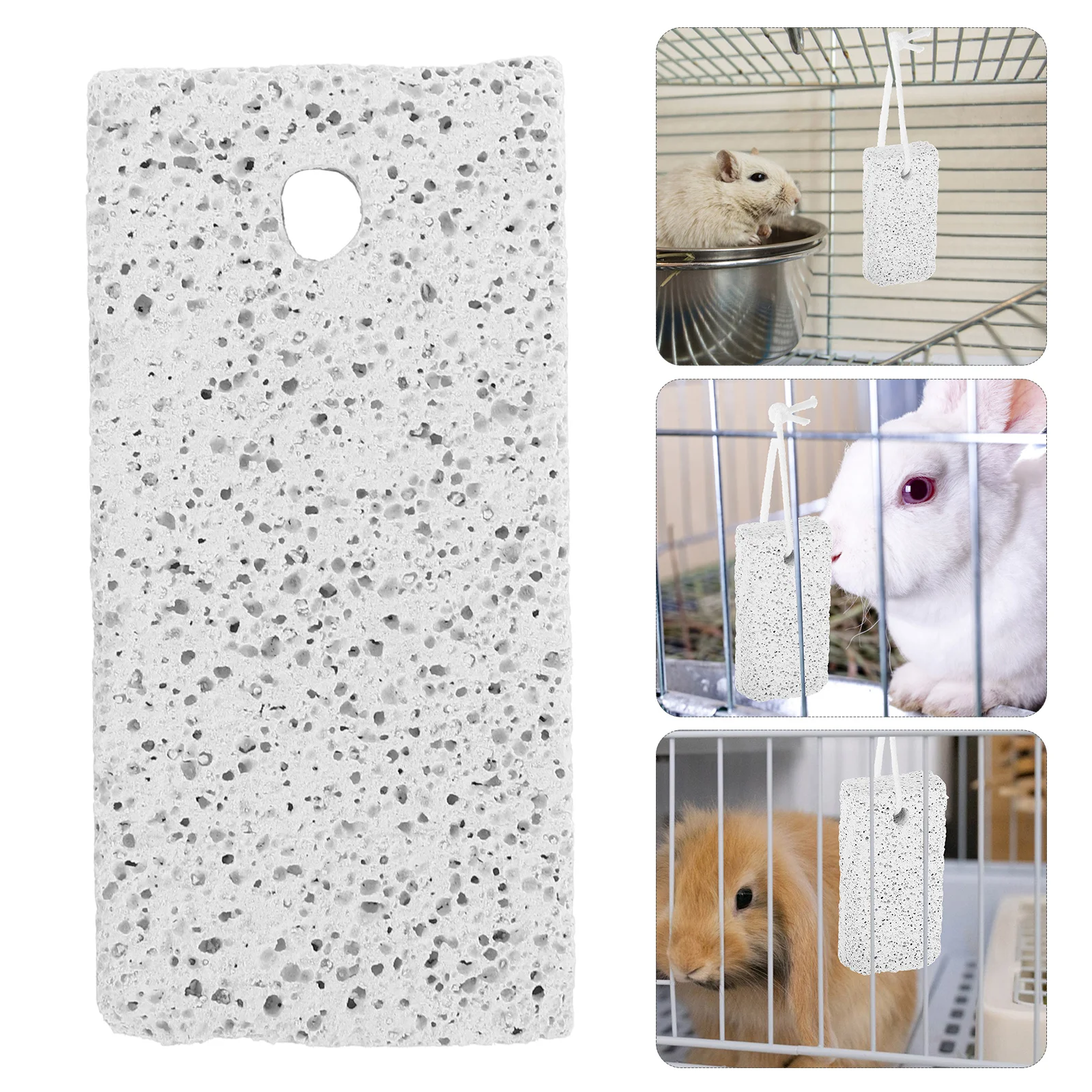 

12Pcs Small Pet Molar Stone Strip Hamster Volcanic Teeth Grinding Stone Rabbit Chinchilla Guinea Pig Supplies Small Pet Supplies