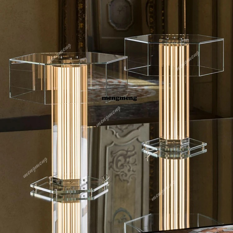 

Italian glass table lamp Nordic designer high-end hotel villa living room bedroom bedside lamp