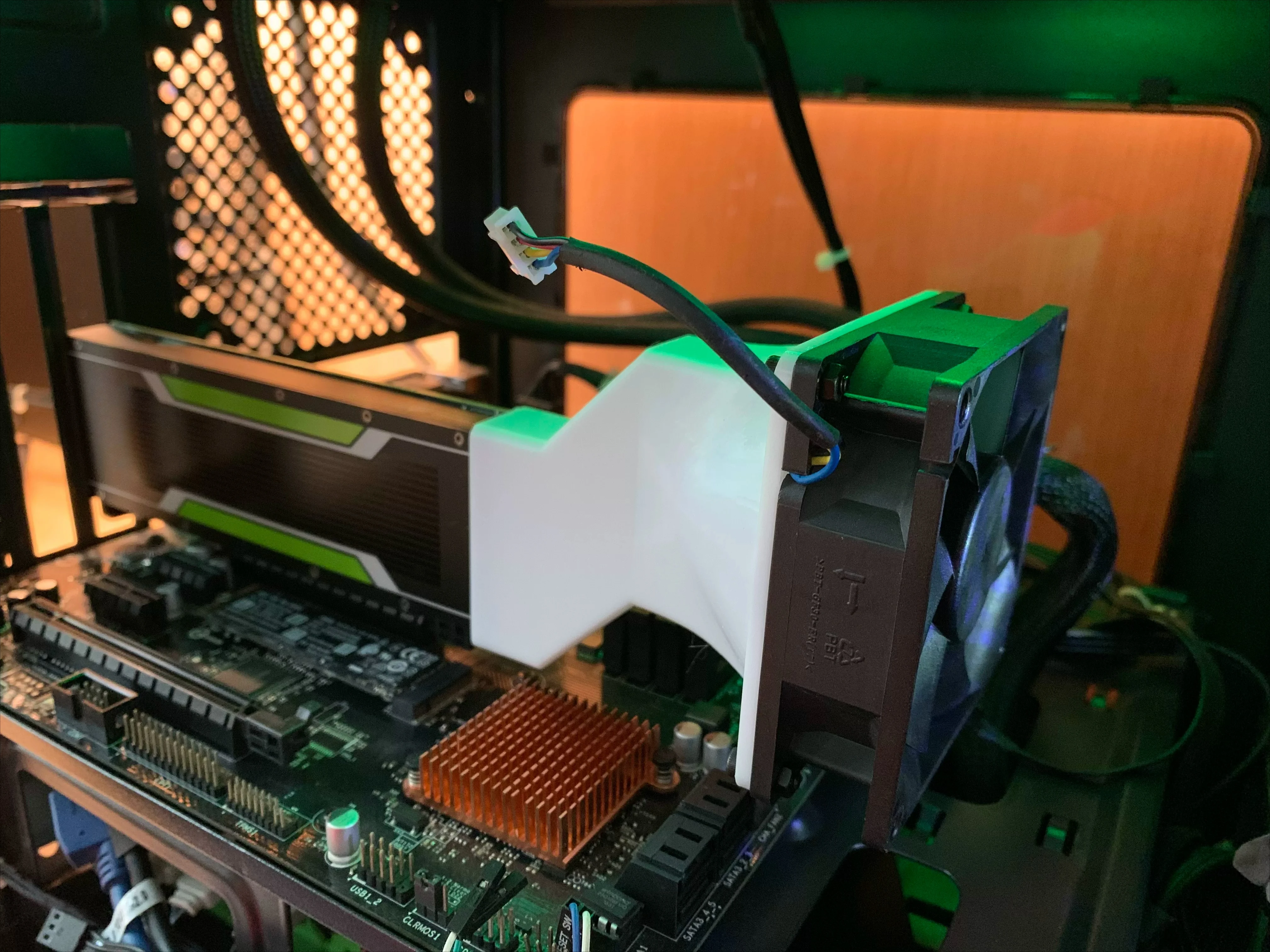 8CM Modified Cooling Fan for NVIDIA for Tesla P4 M4 T4 GPU Card