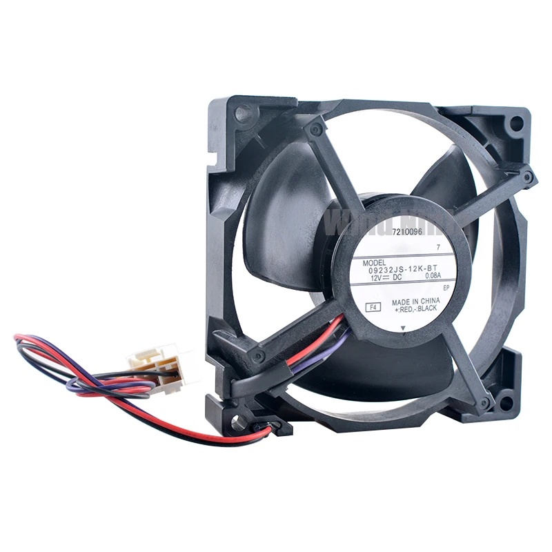 

09232JS-12K-BT 9.2cm 92mm fan DC12V 0.08A 3pin Cooling fan for refrigerator motor