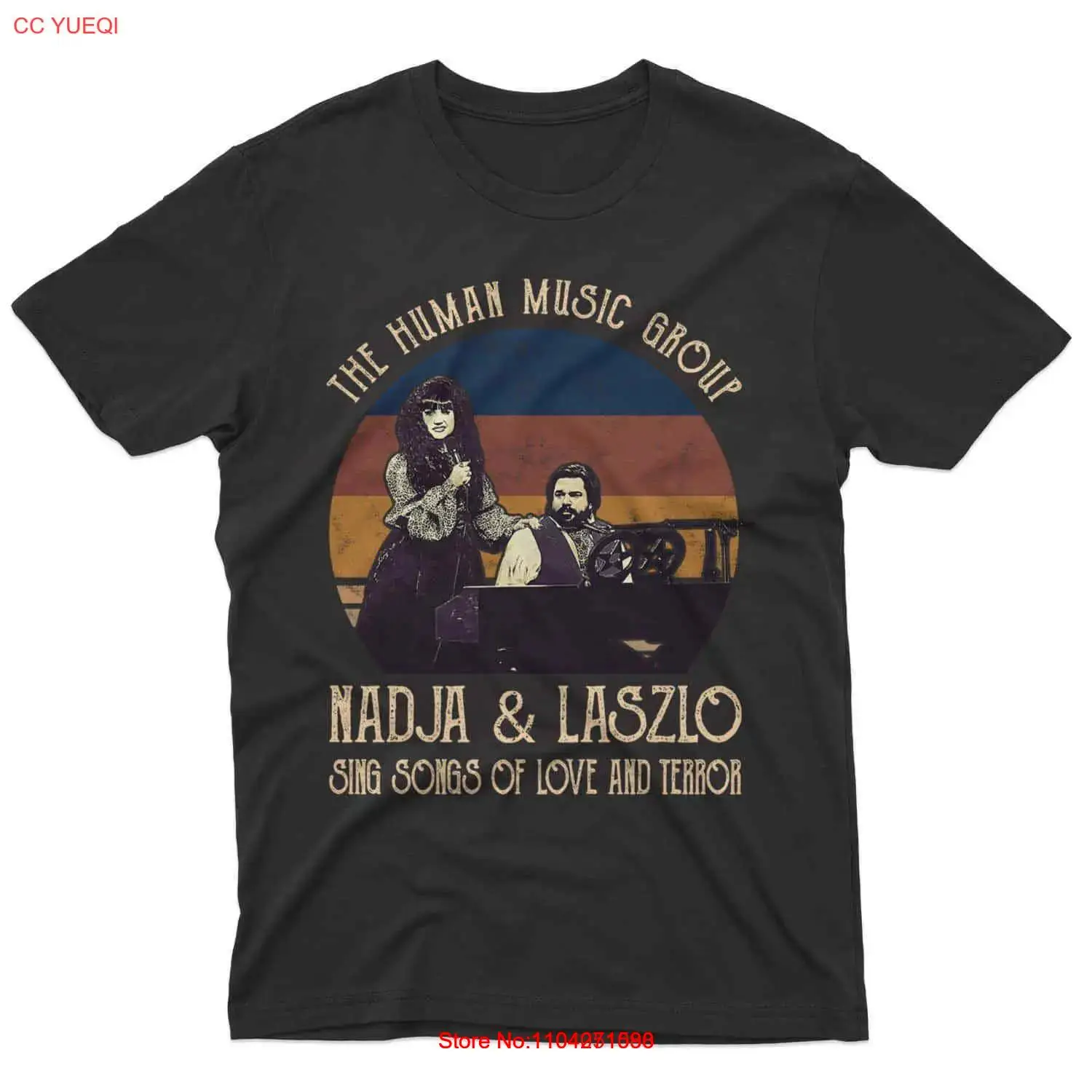 The Human Music Group Nadja e Laszlo Vampire Shadow Camiseta unissex presente para fã