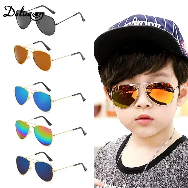 

New Kids Sunglasses Fashion Colorful Boys Girls Reflective Sunglasses Kids Baby UV400 Outdoor High Definition Eyewear