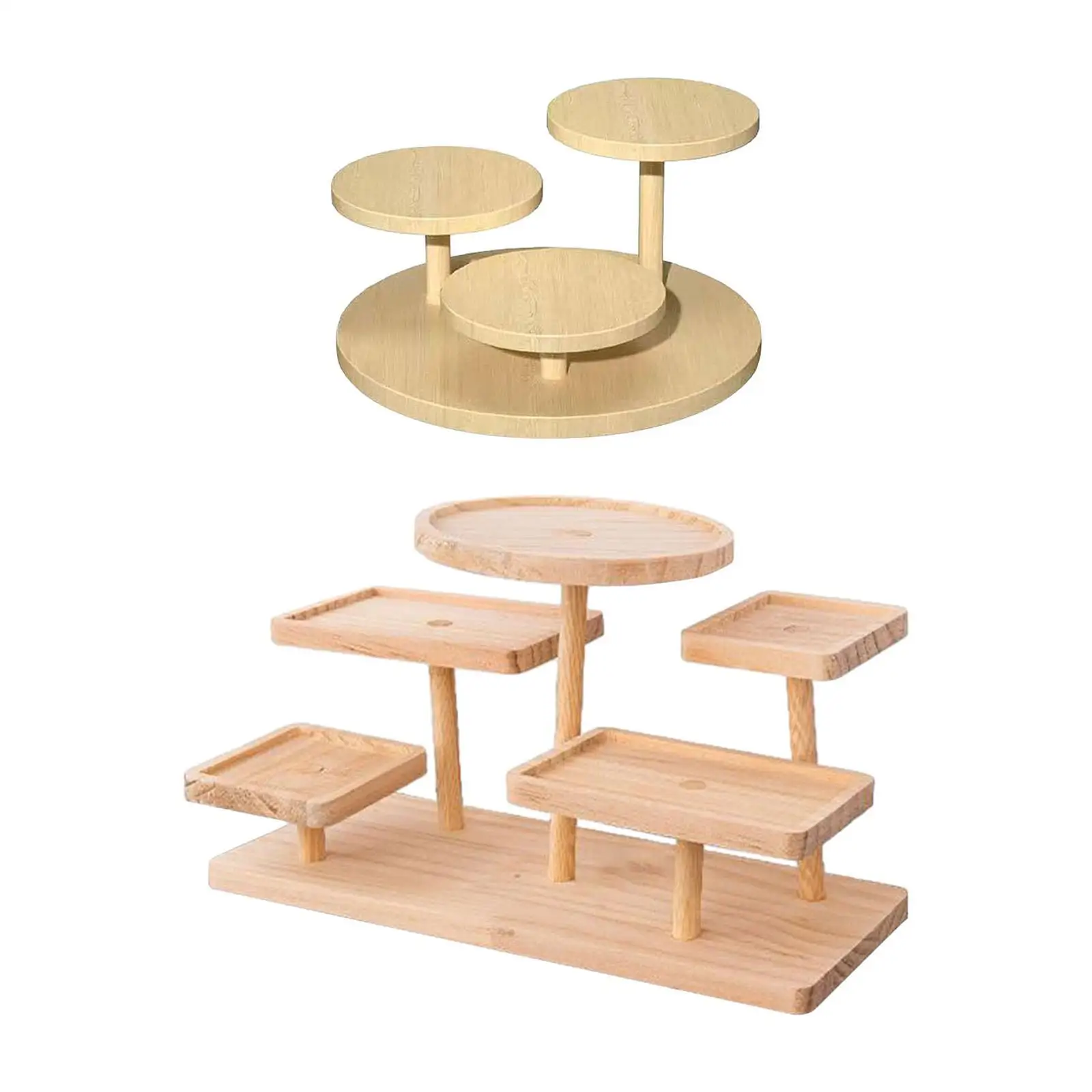 Display Riser Stand Countertop Multi Tier Storage Rack Cake Stand for Collection