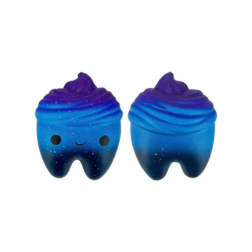 Imagen 2 del producto Modelo con forma de dientes dentales, regalo de dentista, Spinner de mano de rebote lento Kawaii, modelo de diente relajante elástico