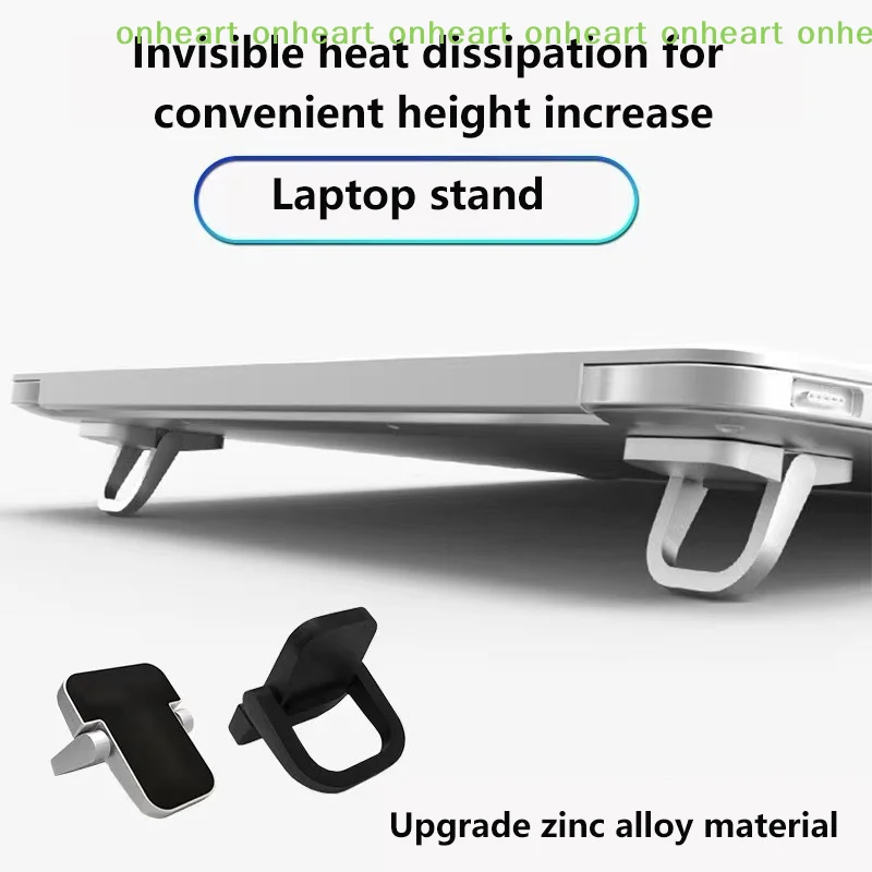 

[C]2Pcs Laptop Stand Mini Portable Holder Foldable Nvisible Laptop Riser Bracket For Macbook Notebook Stand Cooling Holder