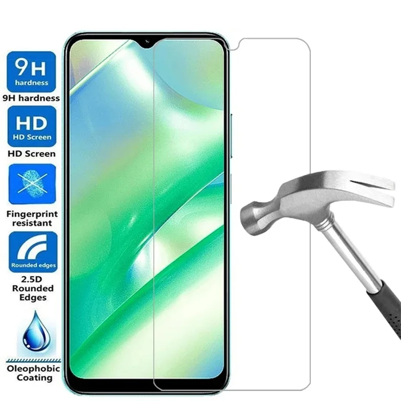 Full Cover Tempered Glass For Realme C55 Screen Protector Protective Glass Film For Realme C55 C53 C30 C33 C30S C31 C35 C21