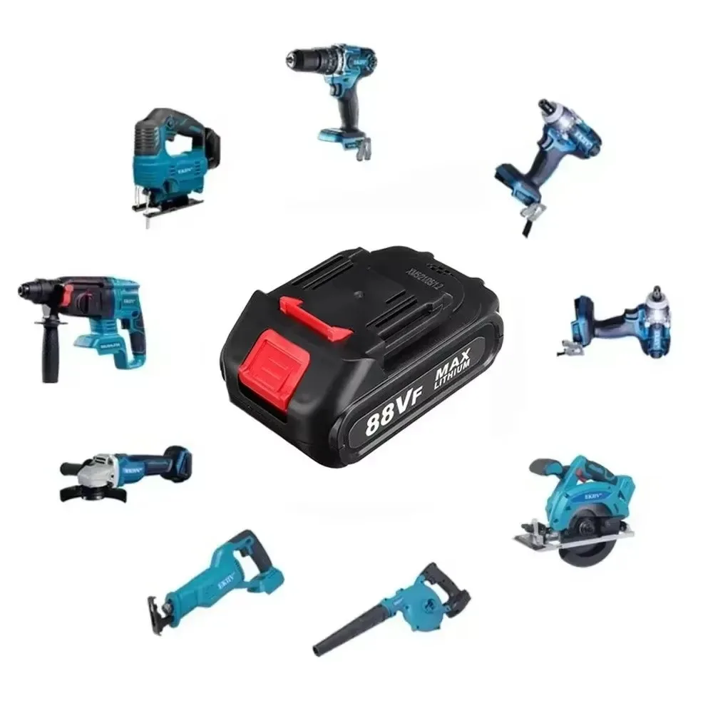 88VF Rechargeable High Capacity Lithium Ion Battery Cordless Electric Power Tool Battery for Makita 88V Tool Replacement Battery
