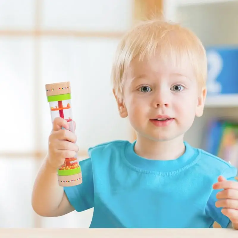 Rain Stick Instrument Rain Stick Spinner Tube Sensory Musical Learning Sound Toy for Babies & Kids Classroom Preschool Easter