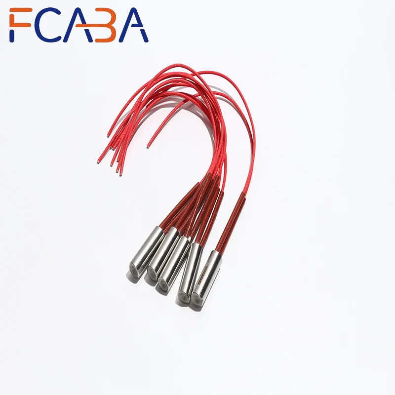 FCABA Mould Electric Heating Rod 201SUS 5PCS 16mm 90~200mm Tubular Heater Industrial Heating Element 110V/220V/380V Customize