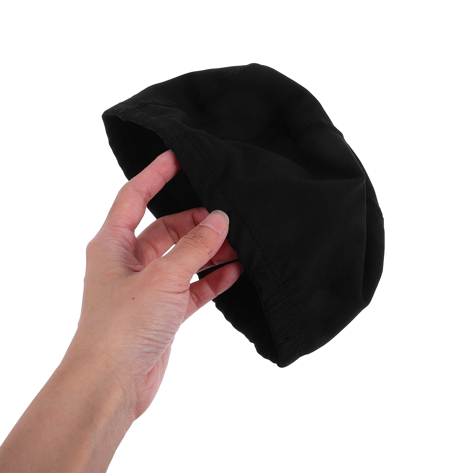 

3 Pcs Quick Dry Swimming Caps Unisex Elastic Black Bathing Hats for Adults Fast Drying Swim Pool Beach