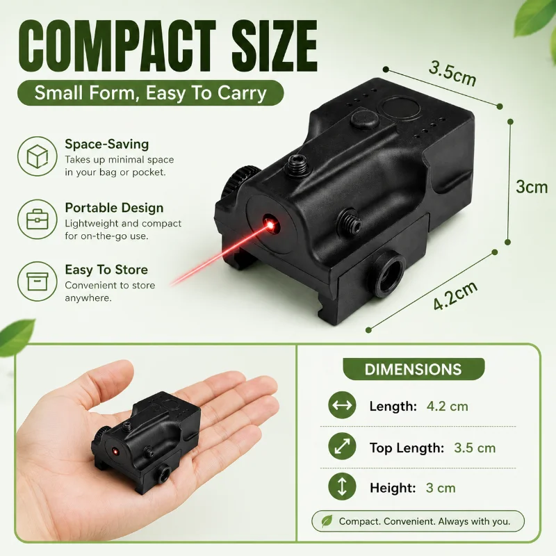 Lightweight Under Hang Mini Red Light Ornament Adjustable Hobby Model Modification Accessory