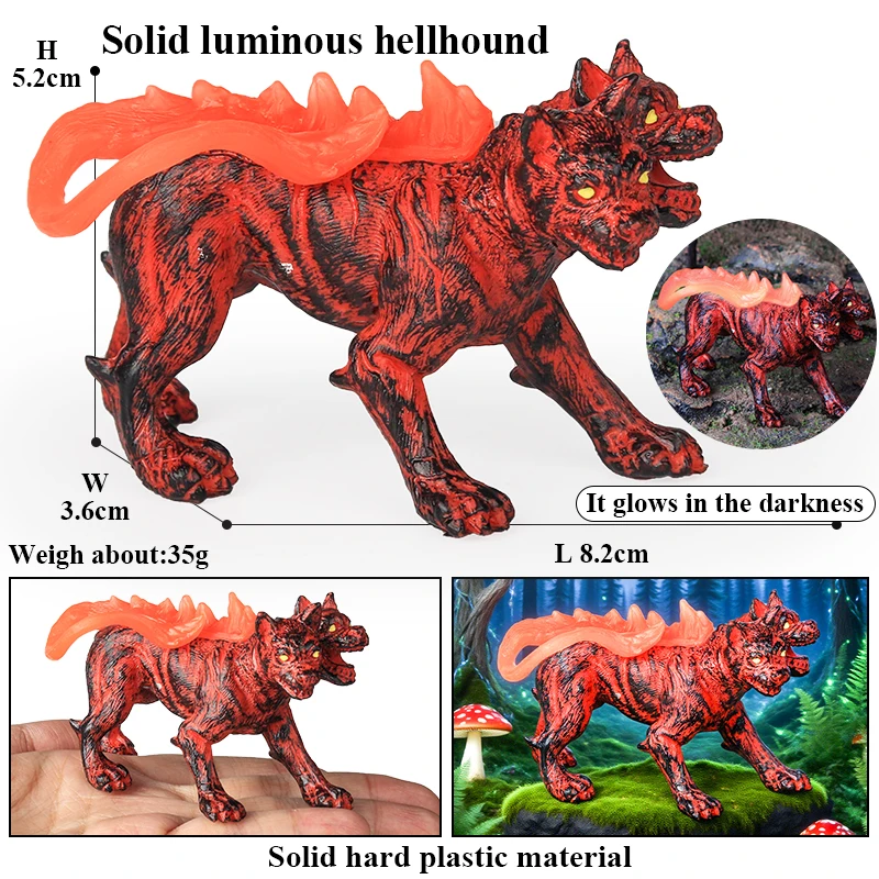Oenux Weißer Tiger Griffin Cerberus Löwe Panther Baum Monster Feuerdrache Dinosaurier Modell Actionfiguren Sammlung Kinderspielzeug