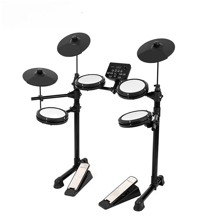 

Hooqu Five-drum Three-cymbal Portable Adult and Children's Universal Electronic Drum Set