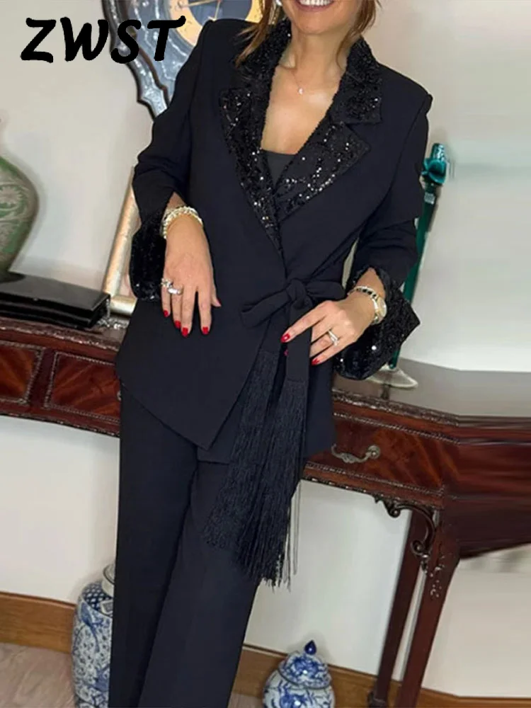 

Повседневный вязаный кардиган с бантом, женский свитер на молнии со шнуровкой и капюшоном, асимметричный подол, женский свитер 2026, весенний женский новый свободный трикотаж