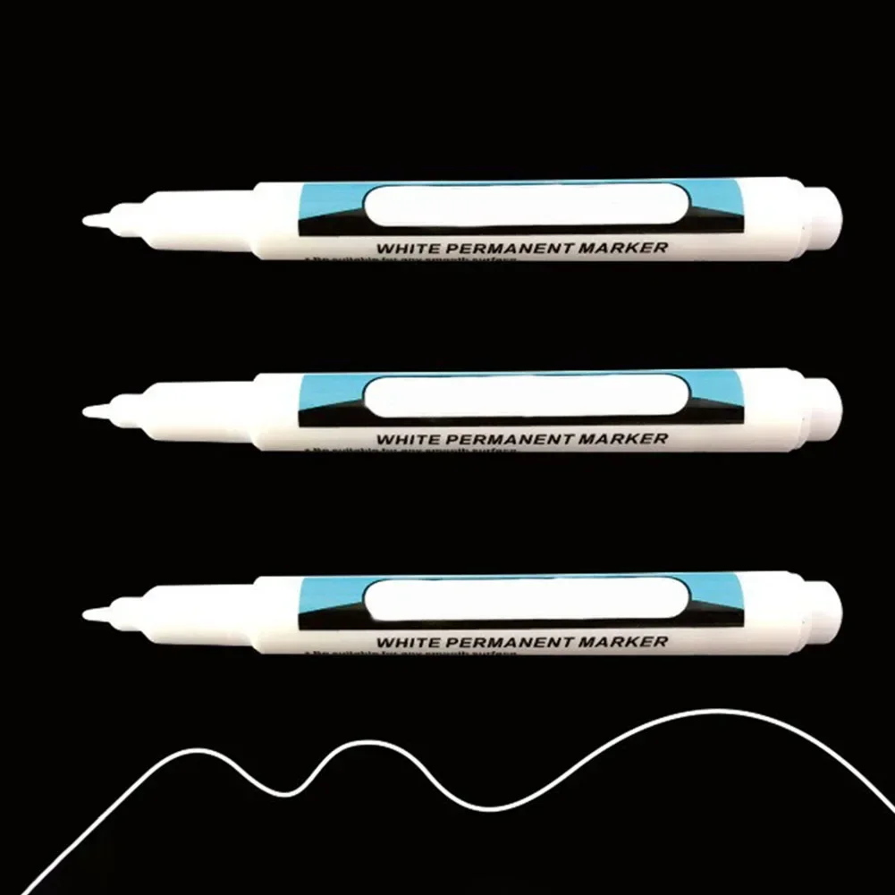 2PCS Waterproof White Paint Pen Water-based Ink Marker Pen Marking Tools Painting Tools DIY Tools For DIY Gift Card Photo Albums