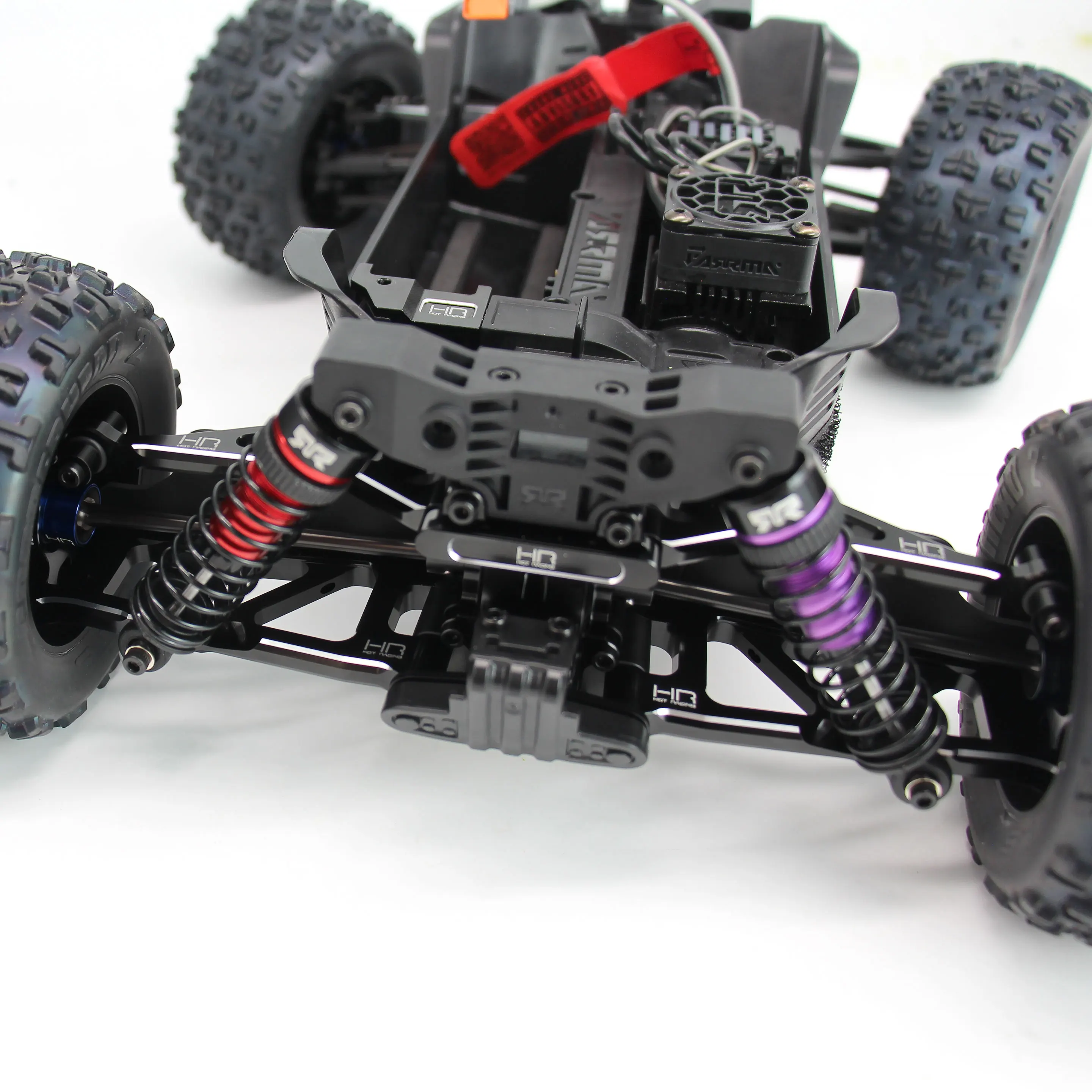 HR CNC Aluminum Suspension Arm Set (Front & Rear) for ARRMA 1/16 Mini Kraton 3S（ARA2508） Upgrade Parts
