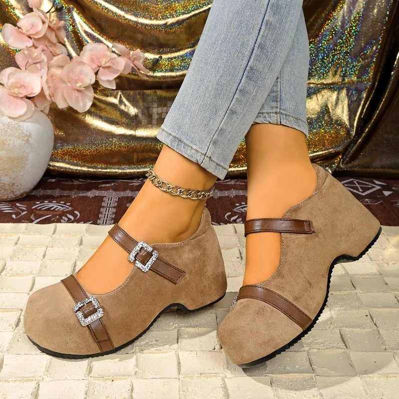 Inner Heightened Non-slip Single Shoes Children's Autumn Versatile Non-tiring Feet Flat Shoes