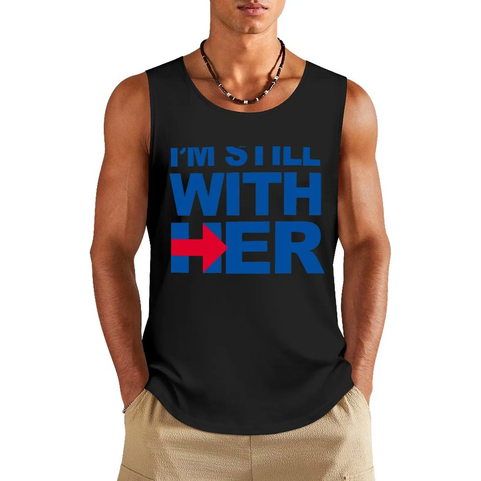 I'm Still With Her Tank Top Body man men gym Clothing fashion 2024 man