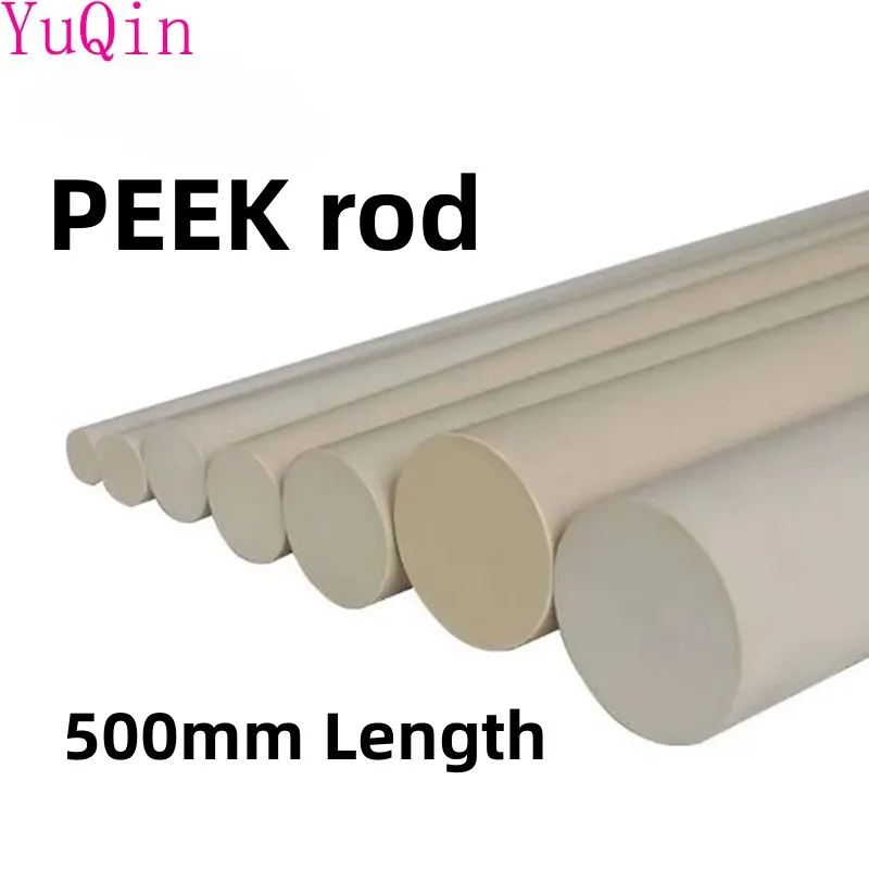 Dia 10-50mm PEEK Rod Polyetheretherketone Bar Stick Special Engineering Plastic Used in Energy Industry Chemical Industry