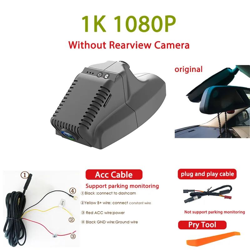 Wifi Dashcam Auto DVR Camera Plug and Play voor BMW 1 3 5 6 7 Serie Z4 X1 E84 X3 E83 F25 X5 E70 X6 E71 E88 E90 E60 E65 E91 E92