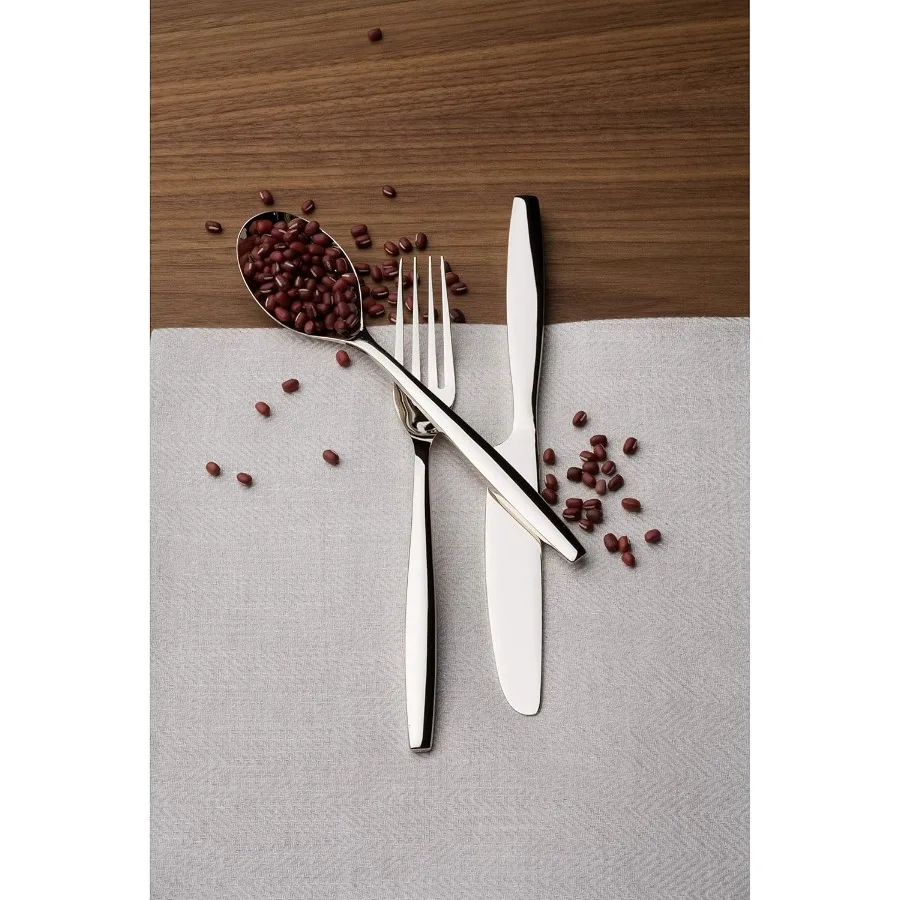 Aidan – ensemble de couverts 45 pièces, 18 10 miroir, argenterie en acier inoxydable, ensemble de couverts conçu pour les cuisines domestiques ou les restaurants