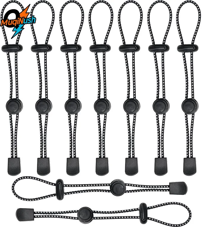 

MuqiNush 10/20/30pcs Adjustable Elastic Rope Hanging Fixed Buckle Bracket Suitable For Outdoor Hiking Walking Carrying Straps