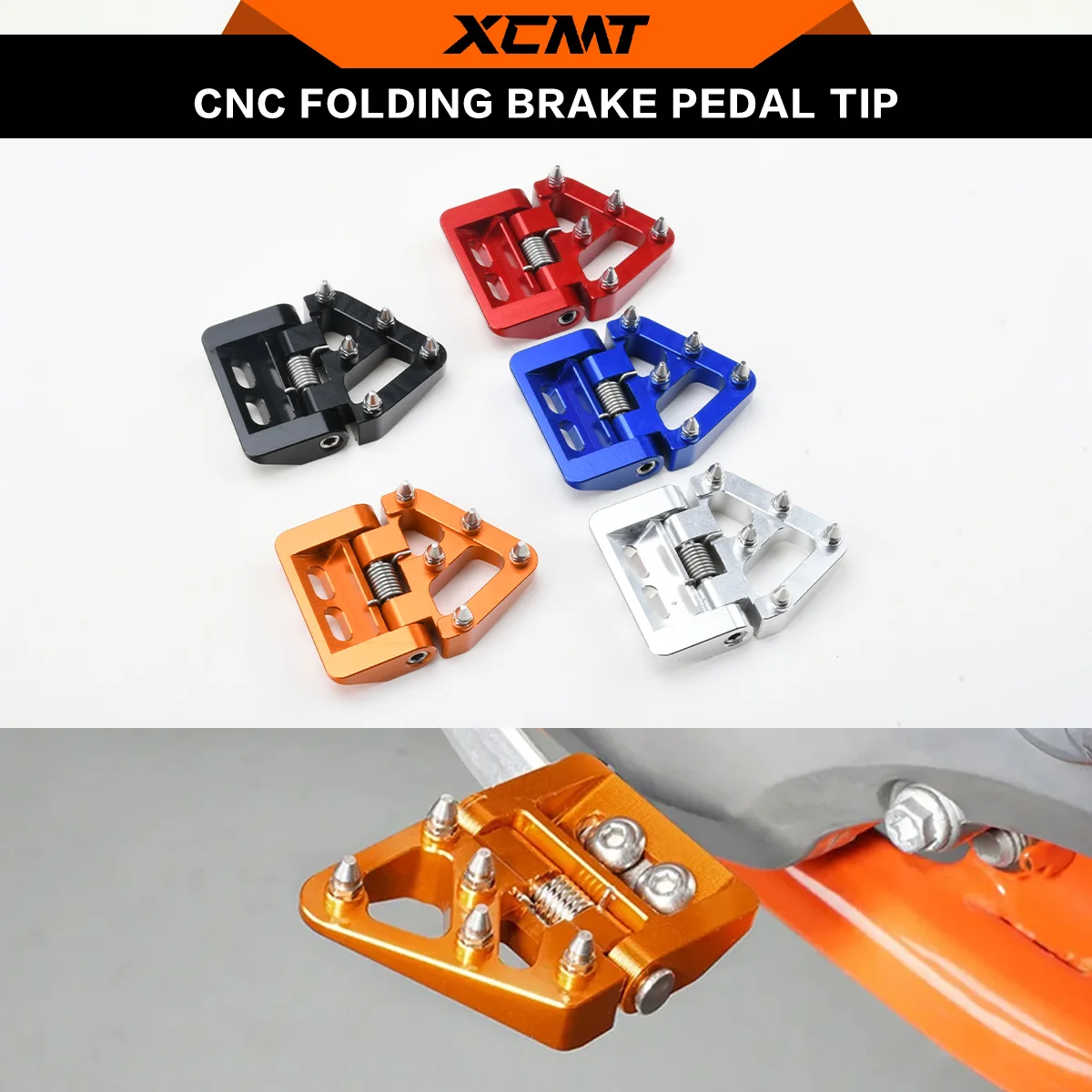 

Folding Rear Brake Pedal Tip Plate For KTM EXC EXCF SX SXF XC XCF XCW TPI 6D 125-500 2017-2023 Motorcycle Accessories