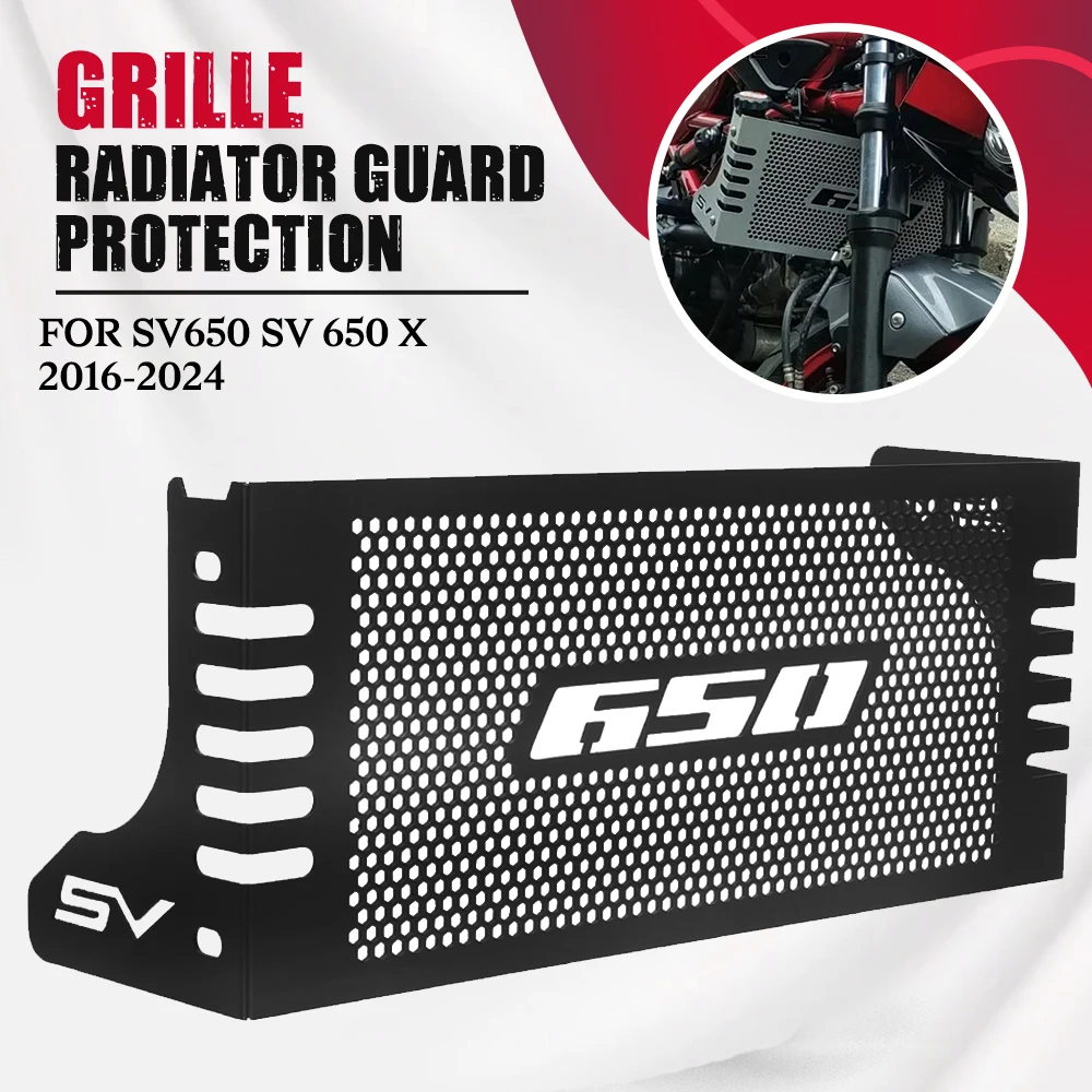 

For Suzuki SV650 SV 650 X 2016 2017 2018 2019 2020 - 2024 SV650X Motorcycle Accessories Radiator Grille Guard Cover Protection