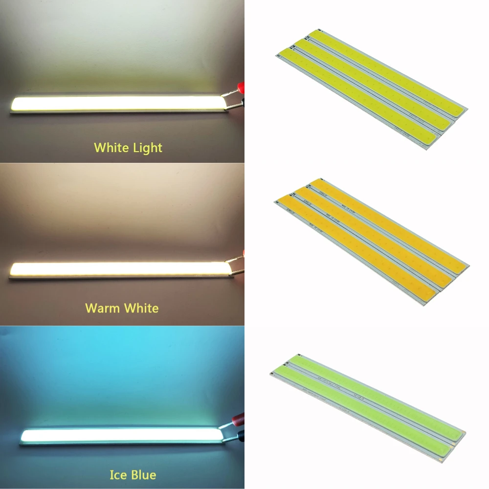 140x15mm 4W COB Light Board 12V LED Strip Integrated Surface Light Source 14cm LED Panel Desk Light White Warm White Ice Blue