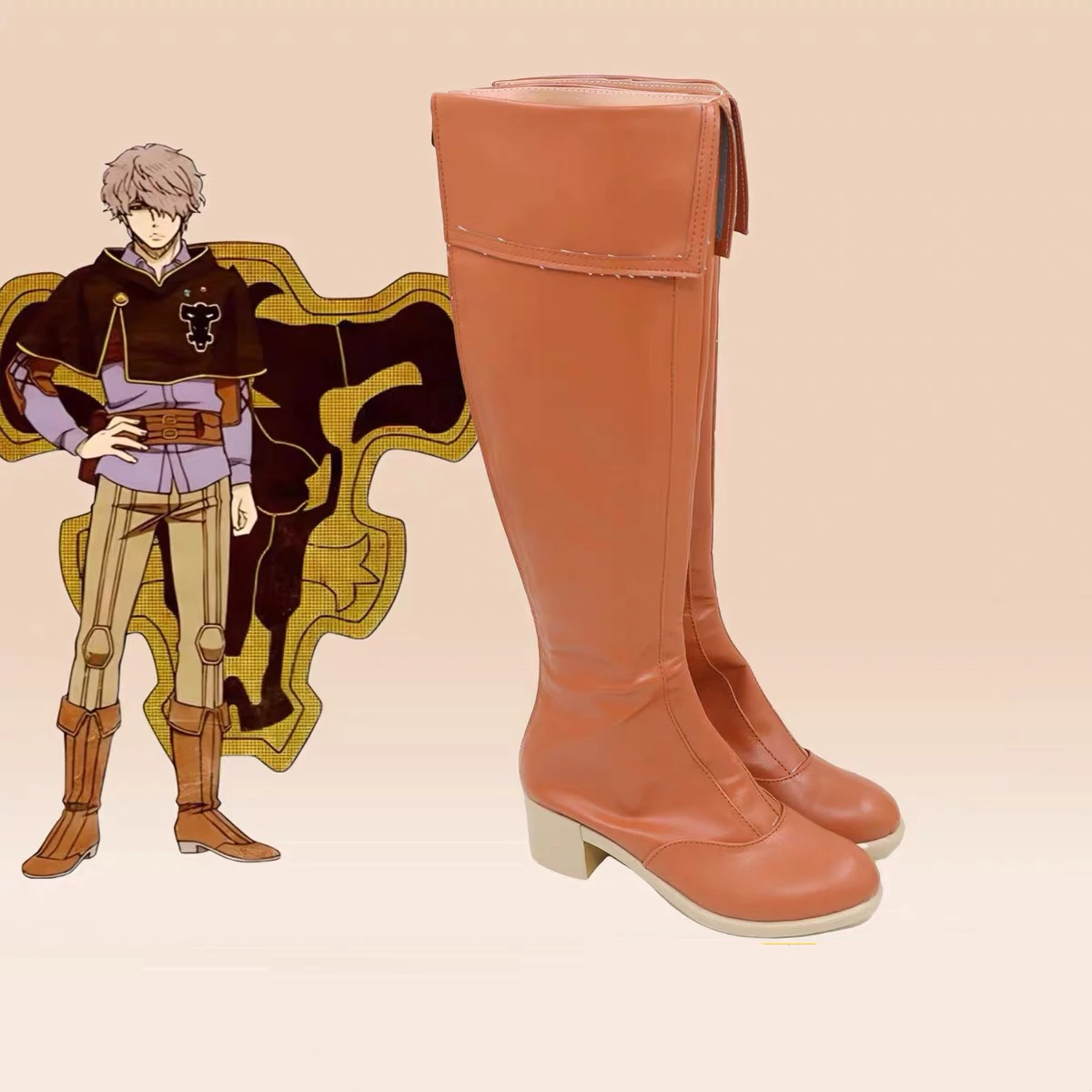 Anime trevo preto cosplay gaze adlai botas halloween carnaval sapatos de festa para mulheres homens