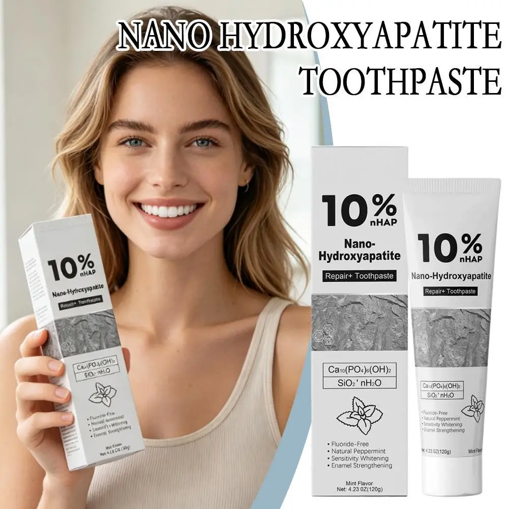 Nano Hydroxyapatite Toothpaste With Calcium Carbonate Sensitive Gum Relief Natural Mint Fresh Breath Teeth Daily Oral Care