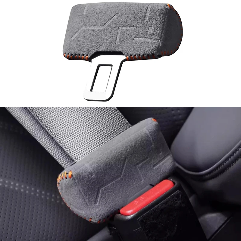 Car Seat Belt Protective Cover Fit for JETOUR Traveler T2 Modified Suede Embossed Seat Belt Cover Car Interior Accessories